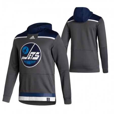 Herren Eishockey Winnipeg Jets Blank 2020-21 Reverse Retro Pullover Hooded Sweatshirt